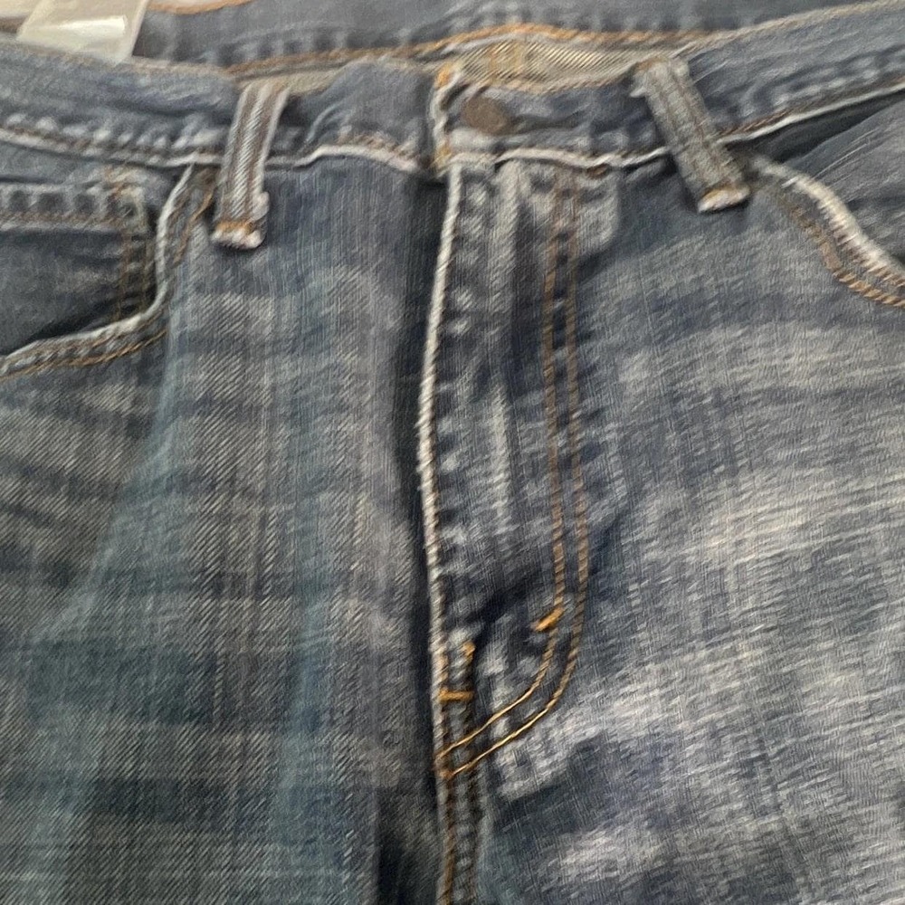 Levi's 559 Men's 34x34 Blue Straight Leg Jeans Dark Wash Vintage Look Excellent - Picture 4 of 13